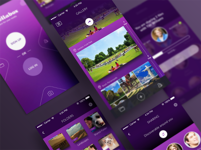 umbrellabox ios app приложение дизайн