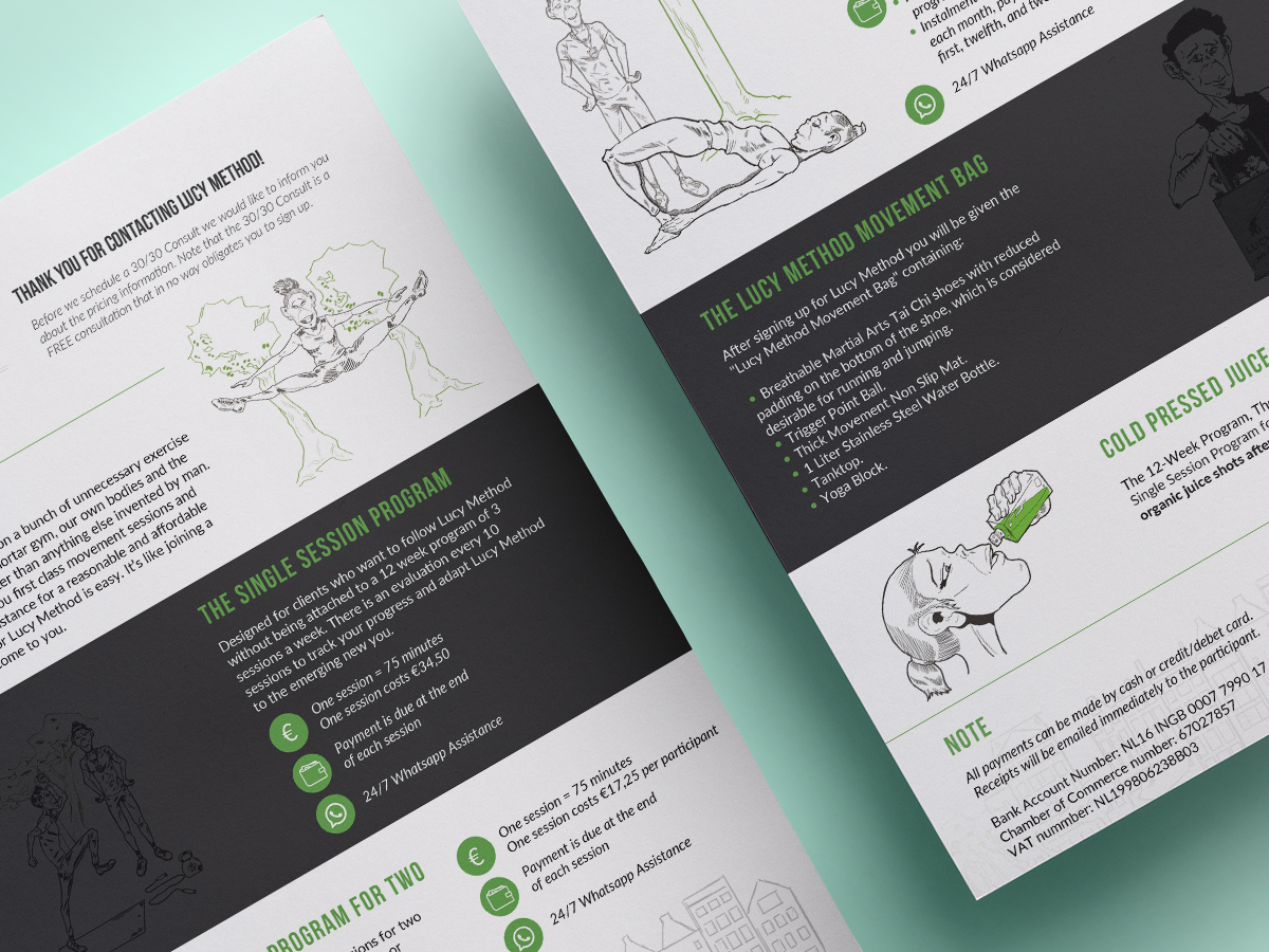 pdf brochure design daria belyakova upwork lucy method